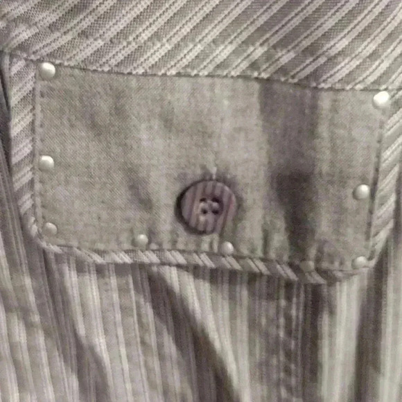 Drapers&Damons NWOT gray stripe top size small - Picture 3 of 4